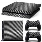 Kolfiber liknande PS4 Skin, Svart Kolfiber liknande PS4 Skin, Svart