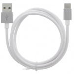 Kabel USB-A - USB-C 2.4A, 1m, Vit