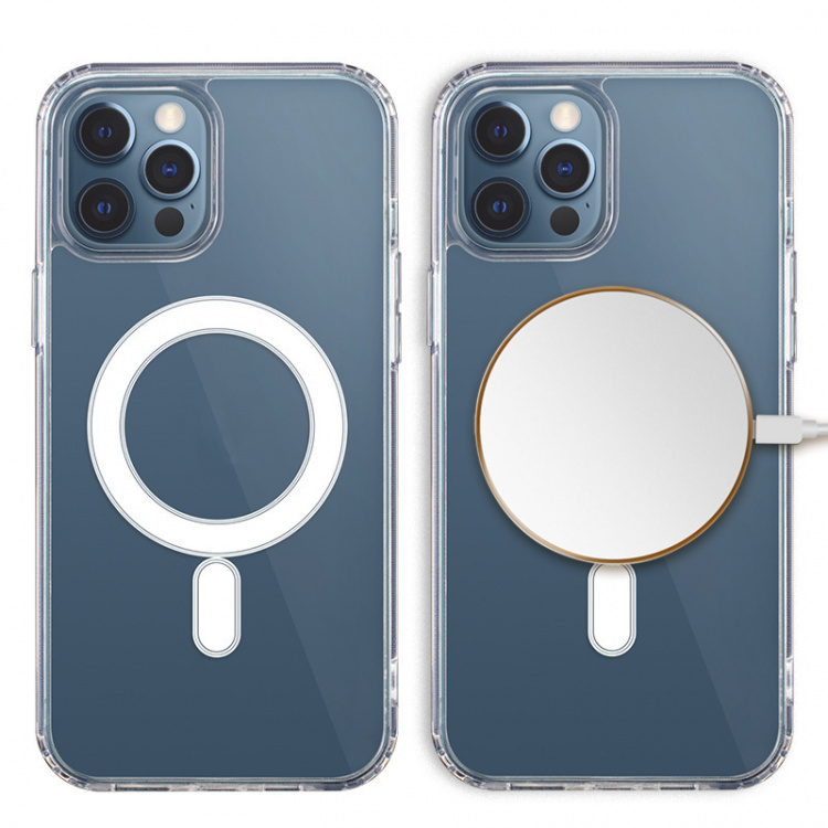 Anti Shock 1,5 mm MagSafe Skal för iPhone 16 Pro, Transparent Anti Shock 1,5 mm MagSafe Skal för iPhone 16 Pro, Transparent