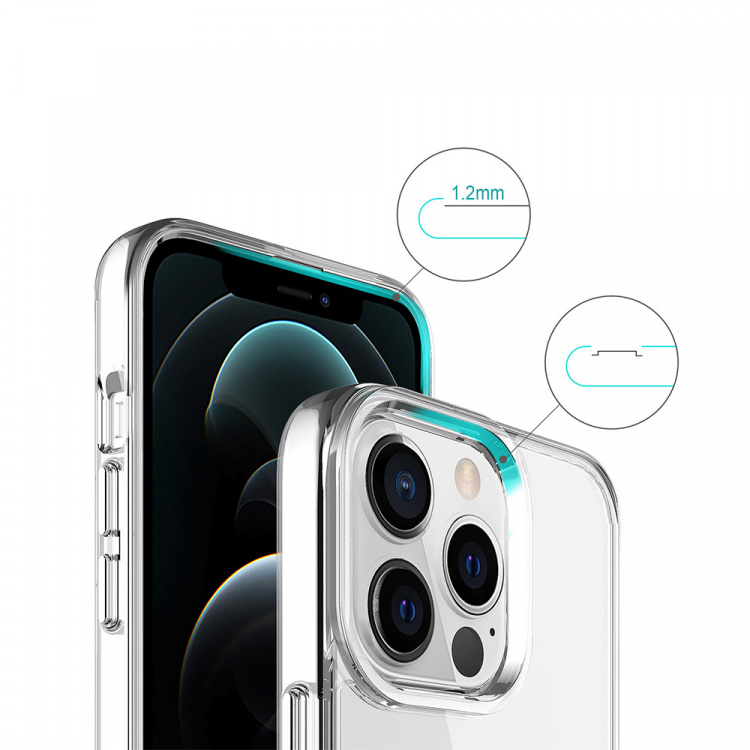 Crystal case för iPhone 16 Pro Max, Transparent