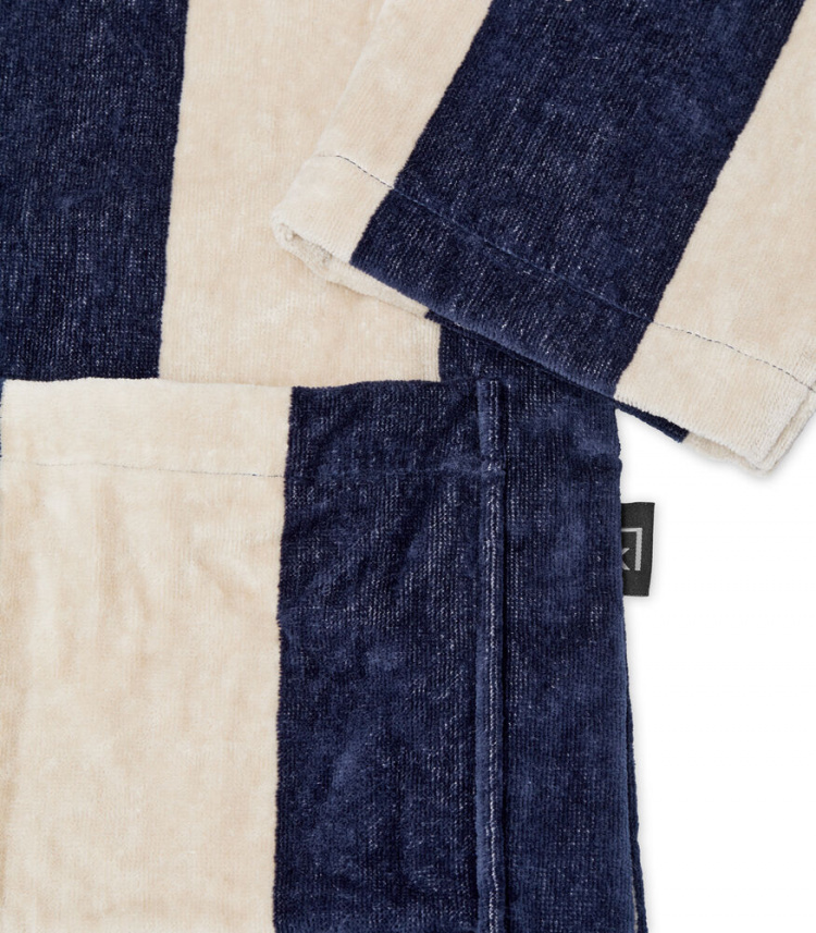 Kosta Linnewäfveri Baddrock Velour, Marin/Sand, L/XL