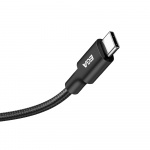 Snabbladdande USB-C till USB-C 6A 240W, 2 m, Svart Snabbladdande USB-C till USB-C 6A 240W, 2 m, Svart