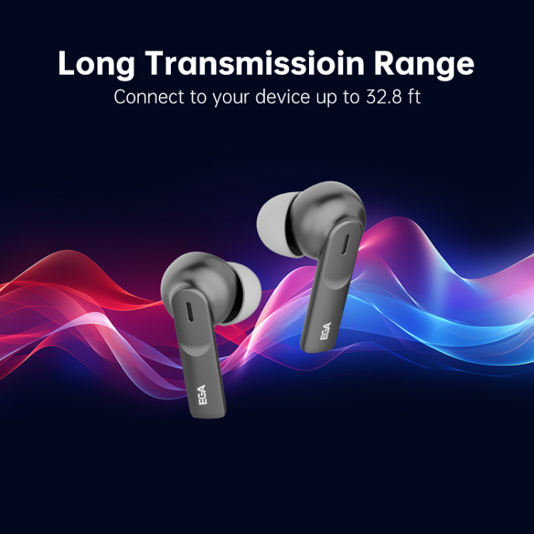 ET05 True Wireless Bluetooth-hörlurar, Svart ET05 True Wireless Bluetooth-hörlurar, Svart