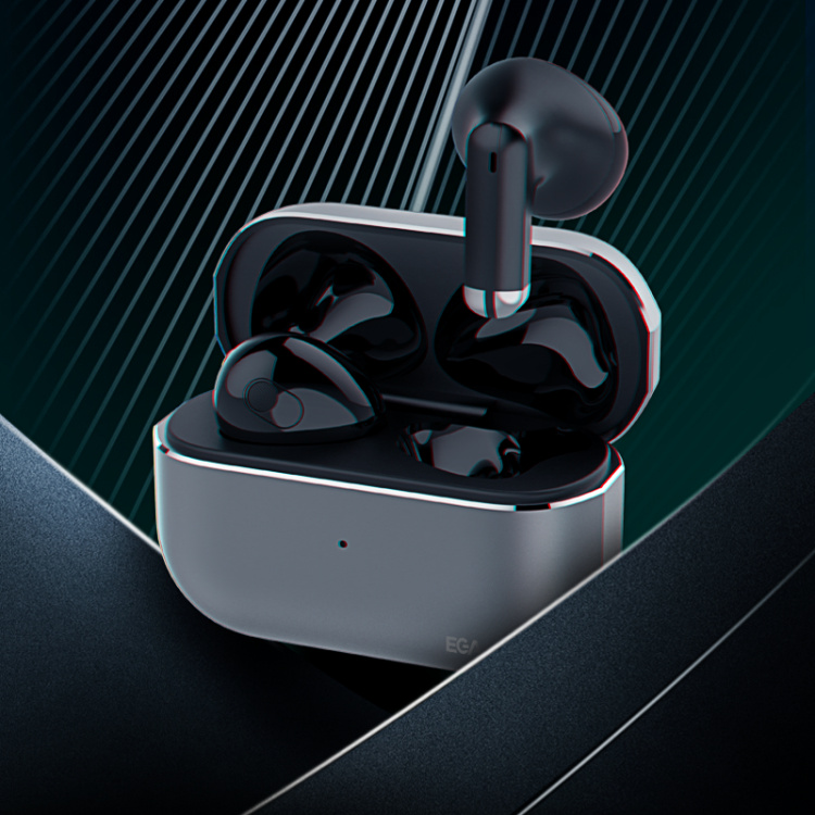 ET03 True Wireless Bluetooth-hörlurar, Svart ET03 True Wireless Bluetooth-hörlurar, Svart