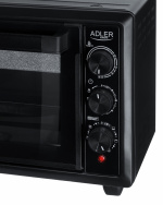 Adler AD 6023 Mini-ugn 26L, Svart