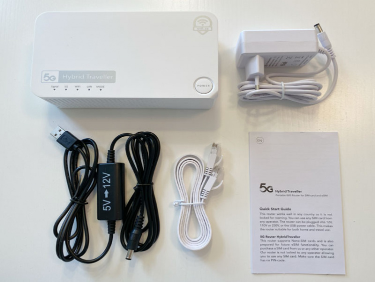 5G Hybrid Traveller Portabel Wifi Router för SIM och eSIM