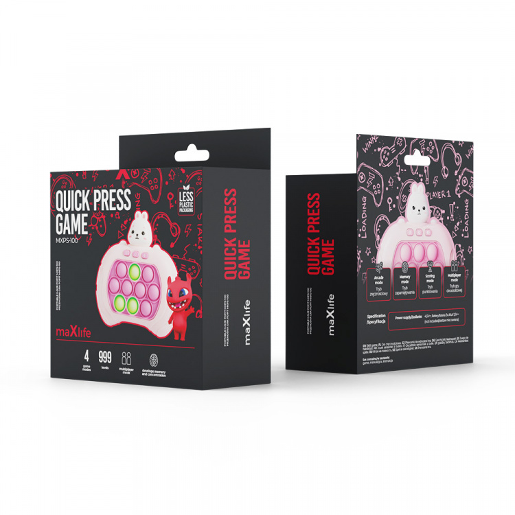 Maxlife MXPS-100 Pop-it Spel, Kanin Maxlife MXPS-100 Pop-it Spel, Kanin
