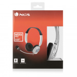 NGS Headset MSX6PRO 2 x 3.5 mm, Volymkontroll, Vit