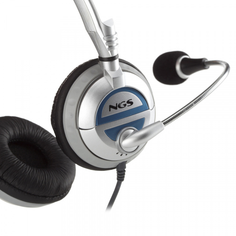 NGS Headset MSX6PRO 2 x 3.5 mm, Volymkontroll, Vit