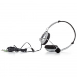 NGS Headset MSX6PRO 2 x 3.5 mm, Volymkontroll, Vit