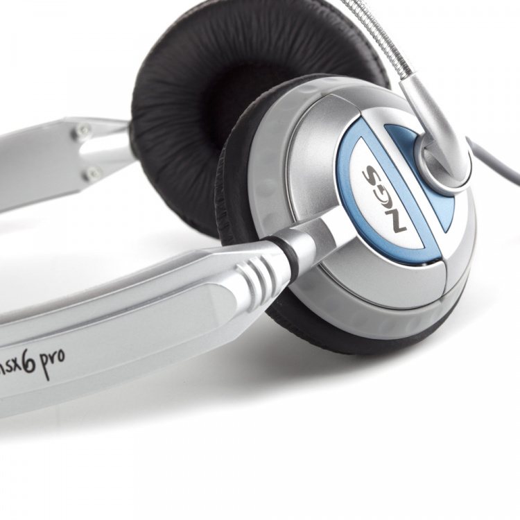 NGS Headset MSX6PRO 2 x 3.5 mm, Volymkontroll, Vit