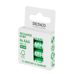 DELTACO Ultimate Ni-Mh uppladdningsbar, LR03/AAA storlek, 750mAh, 4-pack(SG) DELTACO Ultimate Ni-Mh uppladdningsbar, LR03/AAA storlek, 750mAh, 4-pack(SG)
