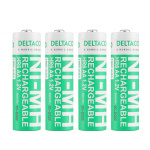 DELTACO Ultimate Ni-Mh rechargeable, LR6/AA, 1900mAh, 4-pack (SG)