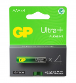 GP Battery Ultra Plus Alkaline AAA/LR03 4-pack