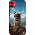 Mobilskal till Apple iPhone 11 med Glad Hund motiv