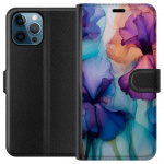 Plånboksfodral till Apple iPhone 12 Pro med Magiska blommor motiv