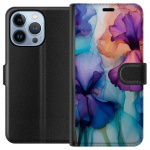 Plånboksfodral till Apple iPhone 13 Pro med Magiska blommor motiv Plånboksfodral till Apple iPhone 13 Pro med Magiska blommor motiv