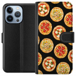 Plånboksfodral till Apple iPhone 13 Pro med Pizza motiv