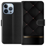 Plånboksfodral till Apple iPhone 13 Pro med Lyxig linje motiv