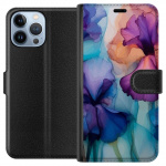 Plånboksfodral till Apple iPhone 13 Pro Max med Magiska blommor motiv Plånboksfodral till Apple iPhone 13 Pro Max med Magiska blommor motiv