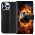 Plånboksfodral till Apple iPhone 13 Pro Max med Fotboll motiv