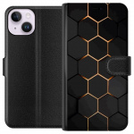 Plånboksfodral till Apple iPhone 14 med Lyxigt Mönster motiv