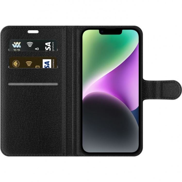 Plånboksfodral till Apple iPhone 14 Plus med Metalliskt mönster motiv