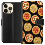 Plånboksfodral till Apple iPhone 14 Pro Max med Pizza motiv