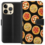 Plånboksfodral till Apple iPhone 15 Pro med Pizza motiv Plånboksfodral till Apple iPhone 15 Pro med Pizza motiv