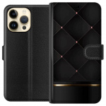 Plånboksfodral till Apple iPhone 15 Pro Max med Lyxig linje motiv