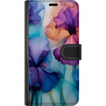 Plånboksfodral till Apple iPhone 5 med Magiska blommor motiv Plånboksfodral till Apple iPhone 5 med Magiska blommor motiv