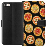 Plånboksfodral till Apple iPhone 5 med Pizza motiv