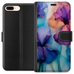 Plånboksfodral till Apple iPhone 7 Plus med Magiska blommor motiv Plånboksfodral till Apple iPhone 7 Plus med Magiska blommor motiv