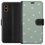 Plånboksfodral till Apple iPhone XS Max med Prästkragar motiv