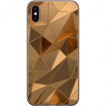 Mobilskal till Apple iPhone XS Max med 3D Guld motiv