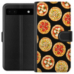 Plånboksfodral till Google Pixel 6a med Pizza motiv Plånboksfodral till Google Pixel 6a med Pizza motiv