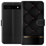 Plånboksfodral till Google Pixel 6a med Lyxig linje motiv