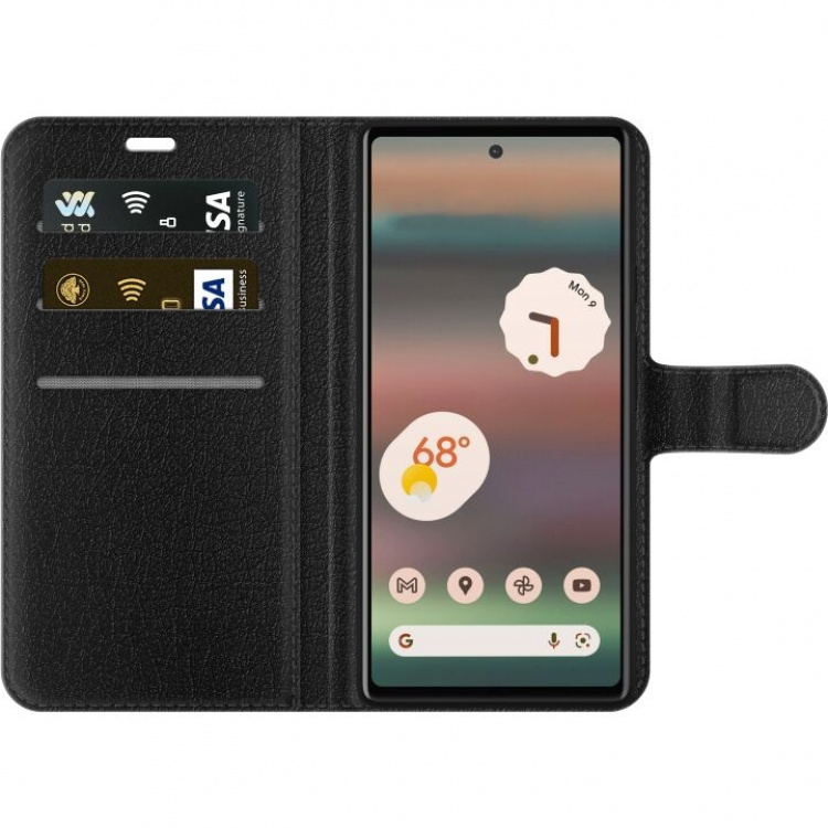 Plånboksfodral till Google Pixel 6a med Guldglans motiv