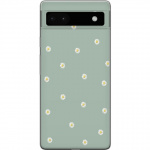 Mobilskal till Google Pixel 6a med Prästkragar motiv Mobilskal till Google Pixel 6a med Prästkragar motiv