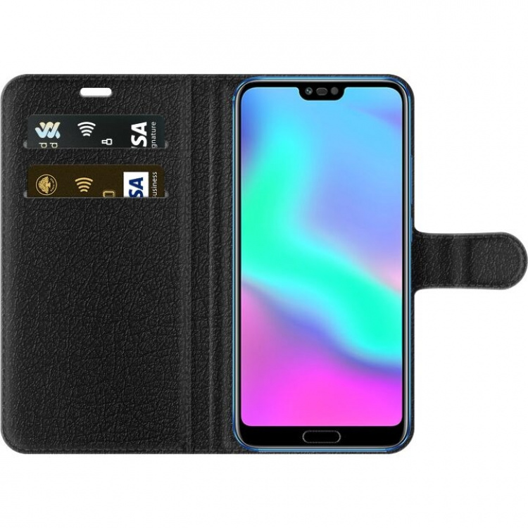 Plånboksfodral till Honor 10 med Blå fjärillar motiv