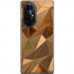 Mobilskal till Huawei nova 8 Pro med 3D Guld motiv