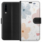 Plånboksfodral till Huawei P30 med Blommor motiv Plånboksfodral till Huawei P30 med Blommor motiv