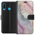 Plånboksfodral till Huawei P30 lite med Marmor motiv
