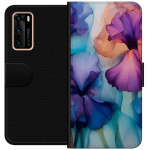 Plånboksfodral till Huawei P40 med Magiska blommor motiv