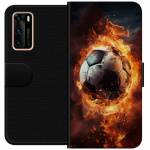 Plånboksfodral till Huawei P40 med Fotboll motiv