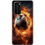 Mobilskal till Huawei P40 med Fotboll motiv