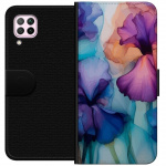 Plånboksfodral till Huawei P40 lite med Magiska blommor motiv Plånboksfodral till Huawei P40 lite med Magiska blommor motiv