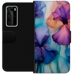 Plånboksfodral till Huawei P40 Pro med Magiska blommor motiv Plånboksfodral till Huawei P40 Pro med Magiska blommor motiv