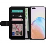 Plånboksfodral till Huawei P40 Pro med 3D Guld motiv