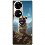 Mobilskal till Huawei P50 Pro med Glad Hund motiv